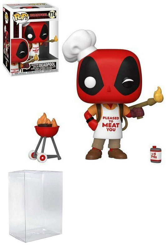 Funko Pop! Backyard Griller Deadpool 774 + Pop Protector