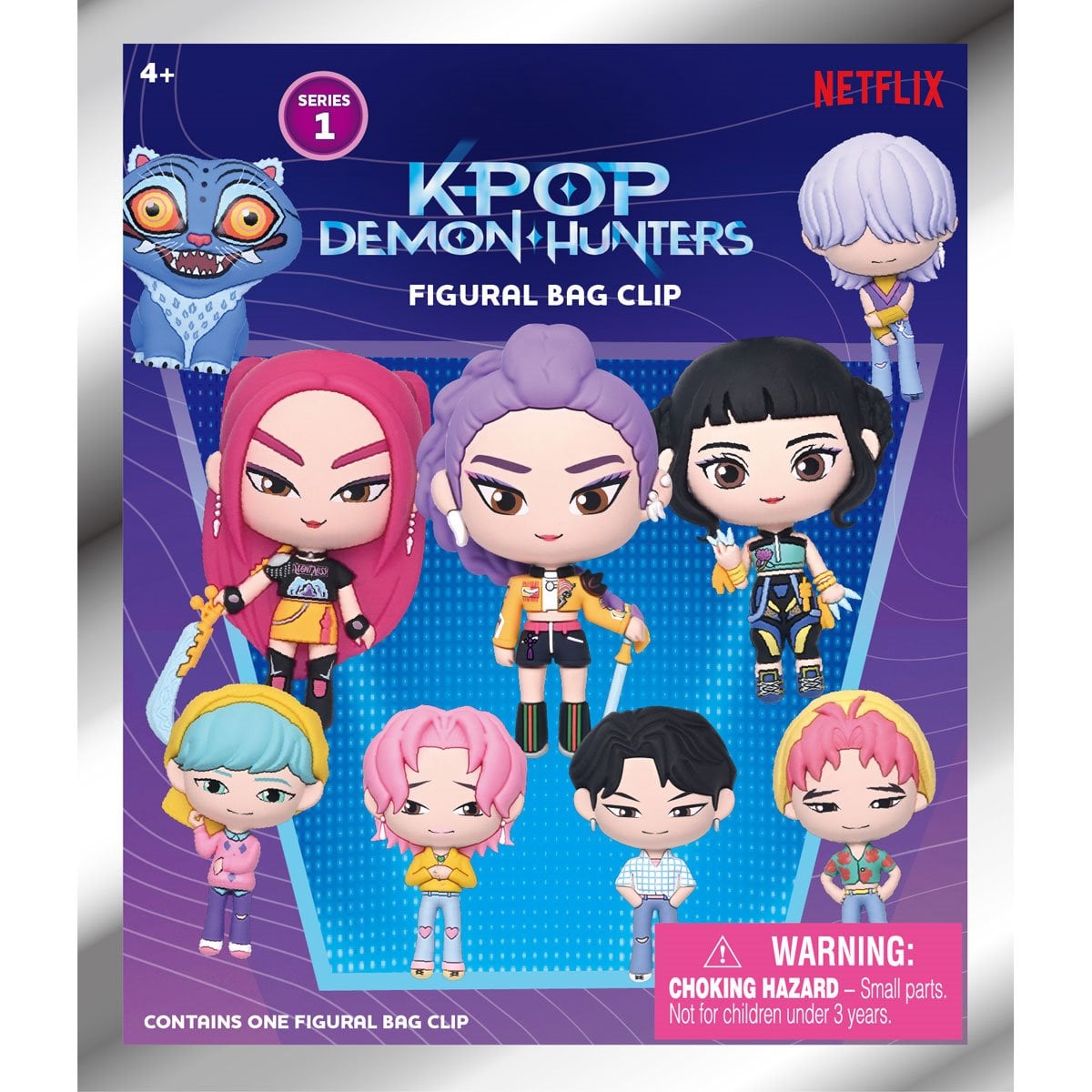 K-Pop Demon Hunters Series 1 Mystery 3D Foam Figural Bag Clip (One Variation Chosen at Random)