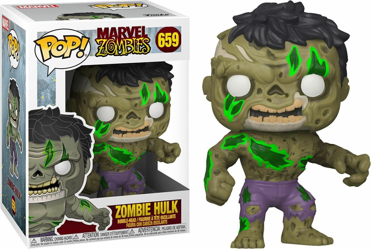 Funko Pop! Marvel Zombies - Zombie Hulk 659 + Free Protector