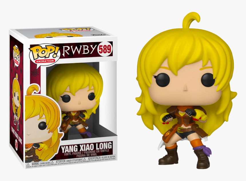 Funko Pop! RWBY - Yang Xiao Long 589 Figure + Pop Protector (box fade)