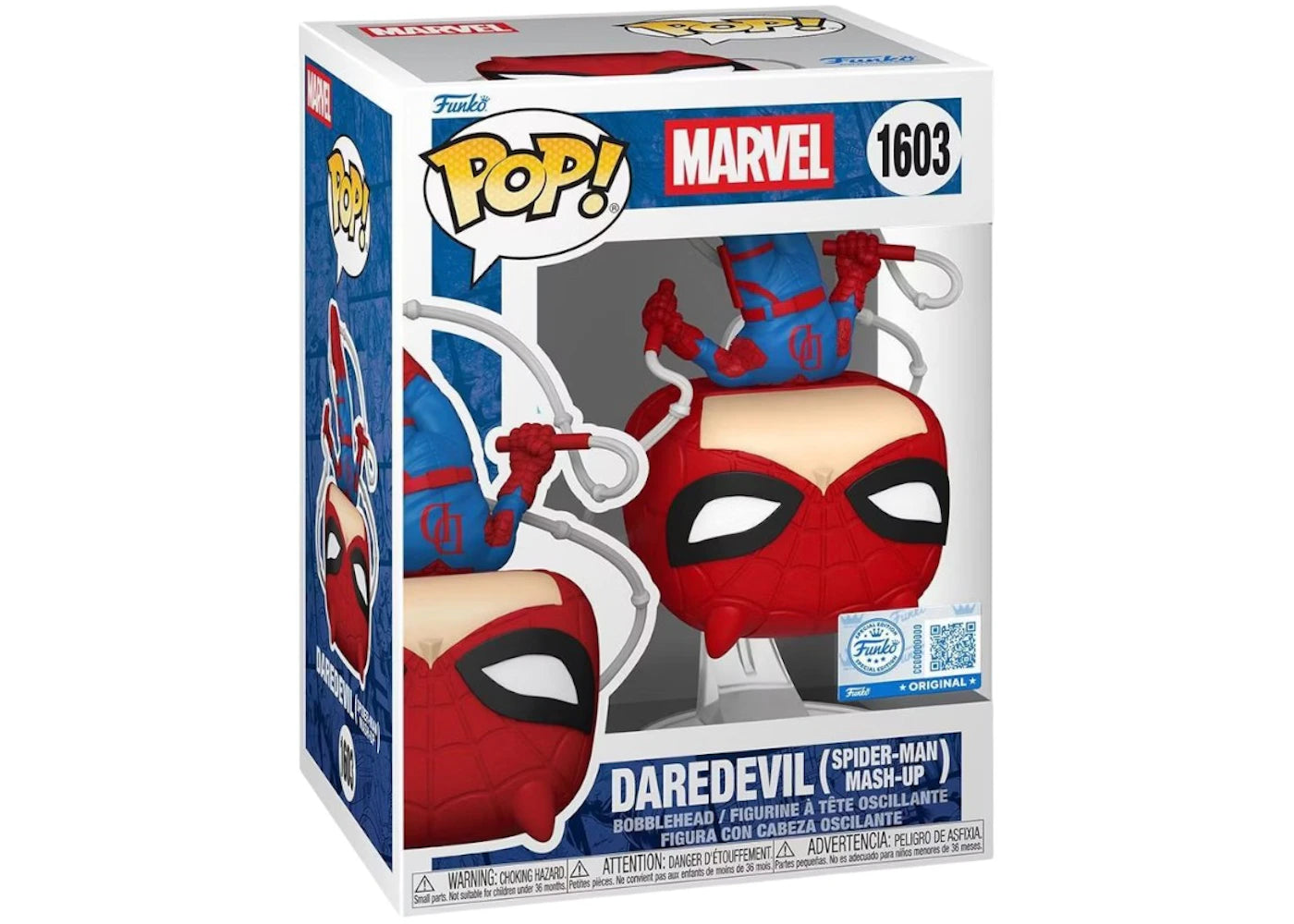 Funko Pop! Marvel Daredevil (Spider-Man Mash-Up) 1693 Funko Special Edition Figure + Pop Protector