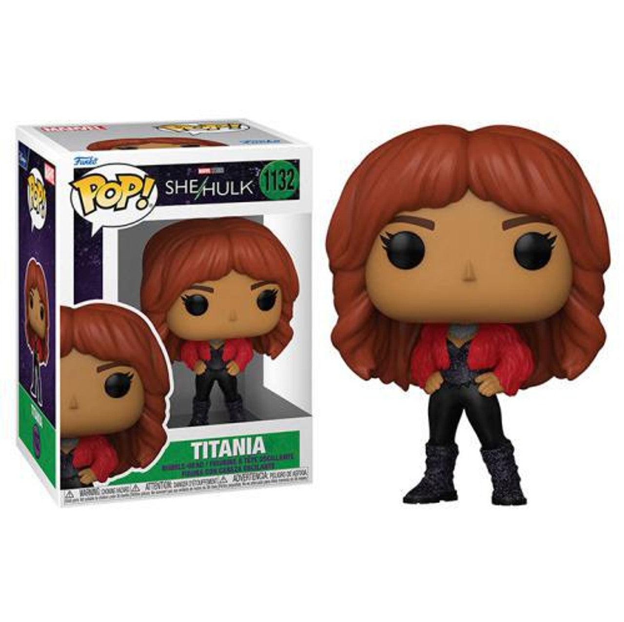 Funko Pop! Marvel Studios She-Hulk : Titania 1132 + Free Protector