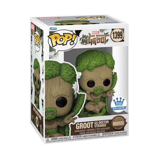 Funko Pop! Marvel Celebrating 85 Years - We Are Groot - Groot as Doctor Strange 1399 Funko Shop Exclusive + Free Protector