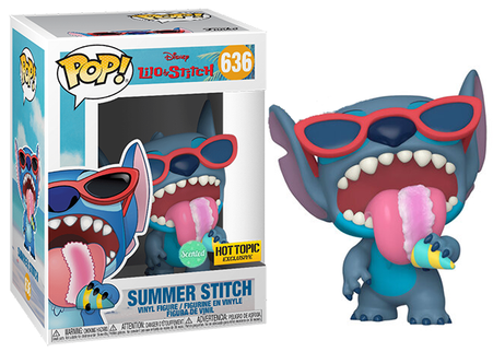 Funko Pop! Disney Lilo & Stitch - Summer Stitch 636 Scented Hot Topic Exclusive + Protector