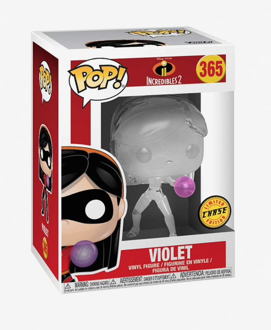 Funko Pop! Disney Pixar Incredibles 2 Violet 365 CHASE + Free Protector