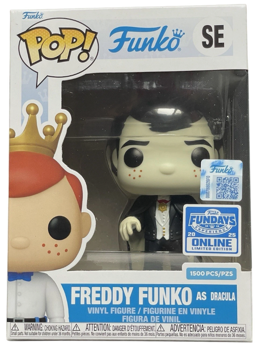 Funko Pop! Freddy Funko as Dracula SE FUNDAYS 2025 Online Limited Edition 1500 PCS Figure + Pop Protector