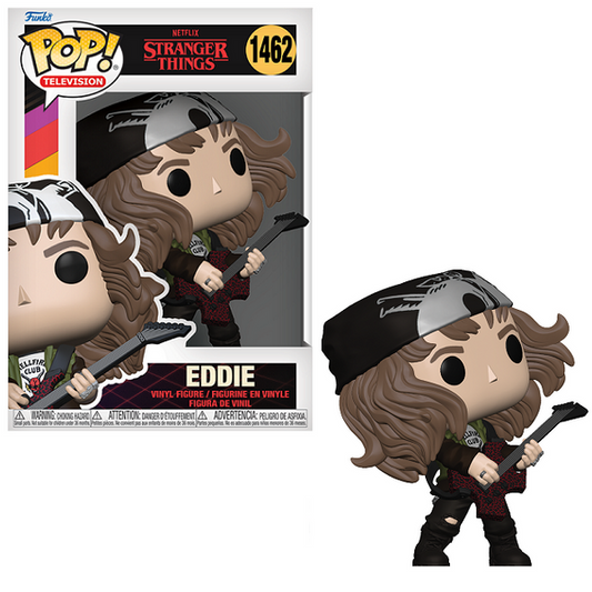 Funko Pop! Netflix Stranger Things Eddie 1462 + Free Protector