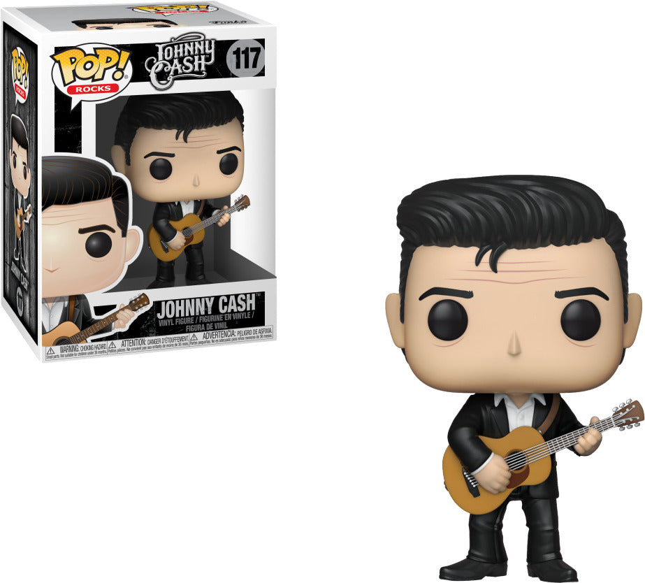 Funko Pop! Johnny Cash 117 (VAULTED) + Free Protector