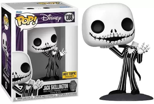 Funko Pop! Disney Tim Burton’s The Nightmare Before Christmas Jack Skellington 1388 Hot Topic Exclusive + Free Protector