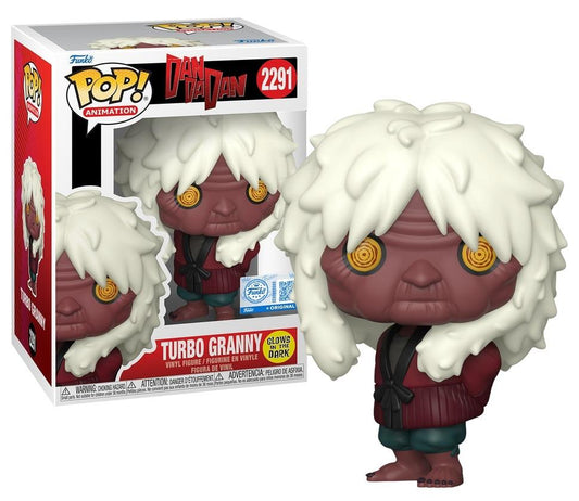 Funko Pop! Dandadan - Turbo Granny 2291 Glows in the Dark Funko Special Edition Figure + Pop Protector