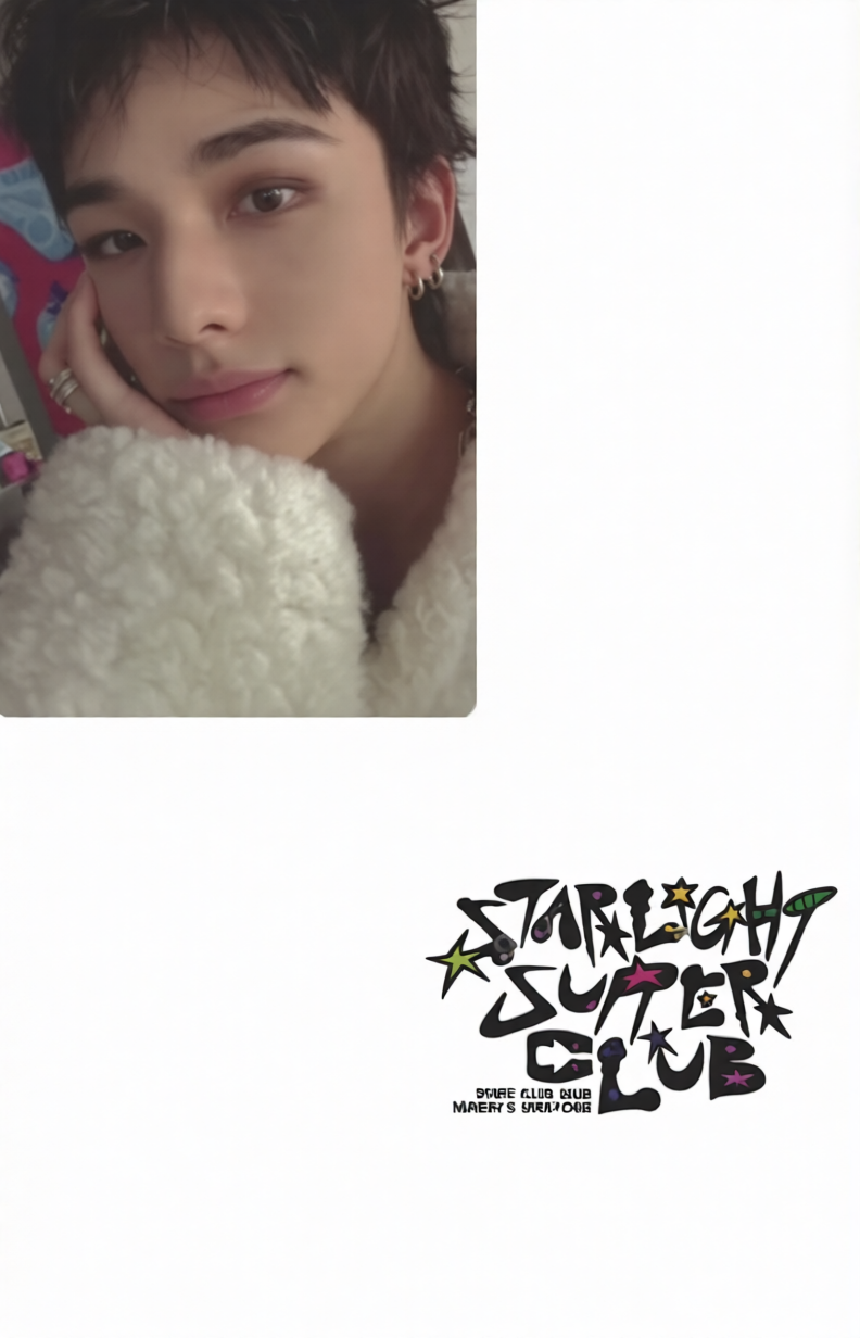 K-POP STRAY KIDS 2026 SEASON'S GREETINGS [STRAIGHT SUPPER CLUB] YES24 HYUNJIN OFFICIAL PHOTOCARD