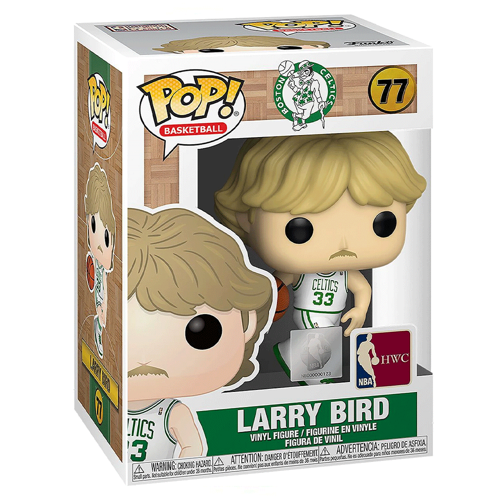 Funko Pop! NBA Boston Celtics Larry Bird 77 + Free Protector