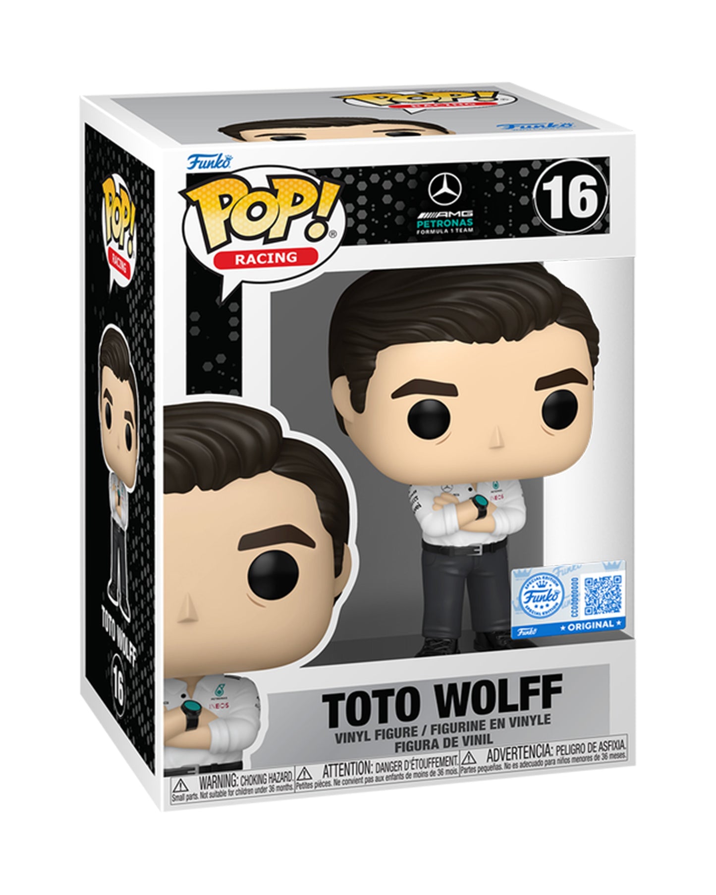 Funko Pop! AMG Petronas Formula 1 Team - Toto Wolff 16 Funko Special Edition Figure + Pop Protector