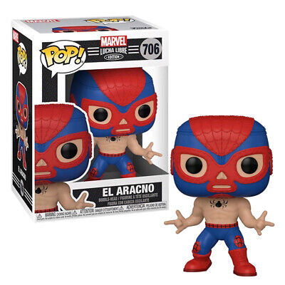 Funko Pop! Marvel Lucha Libre Edition : El Aracno 706 + Pop Protector