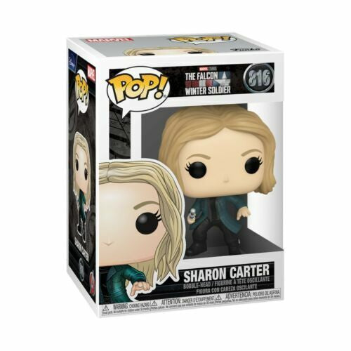 Funko Pop! Marvel Studios The Falcon and the Winter Soldier - Sharon Carter 816 + Free Protector