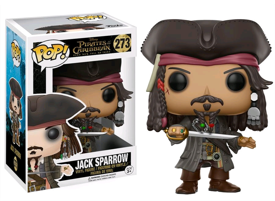 Funko Pop! Disney Pirates of the Caribbean Dead Men Tell No Tales - Jack Sparrow 273 (VAULTED) + Free Protector