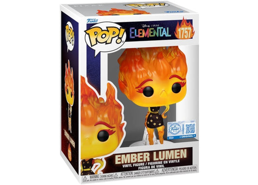 Funko Pop! Disney Pixar Elemental - Ember Lumen 1757 Funko Special Edition Figure + Pop Protector