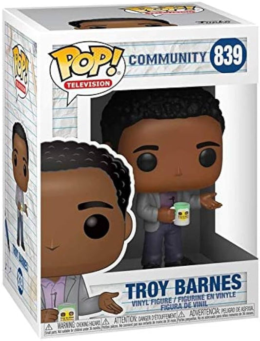 Funko Pop! Community - Troy Barnes 839 + Free Protector (VAULTED)