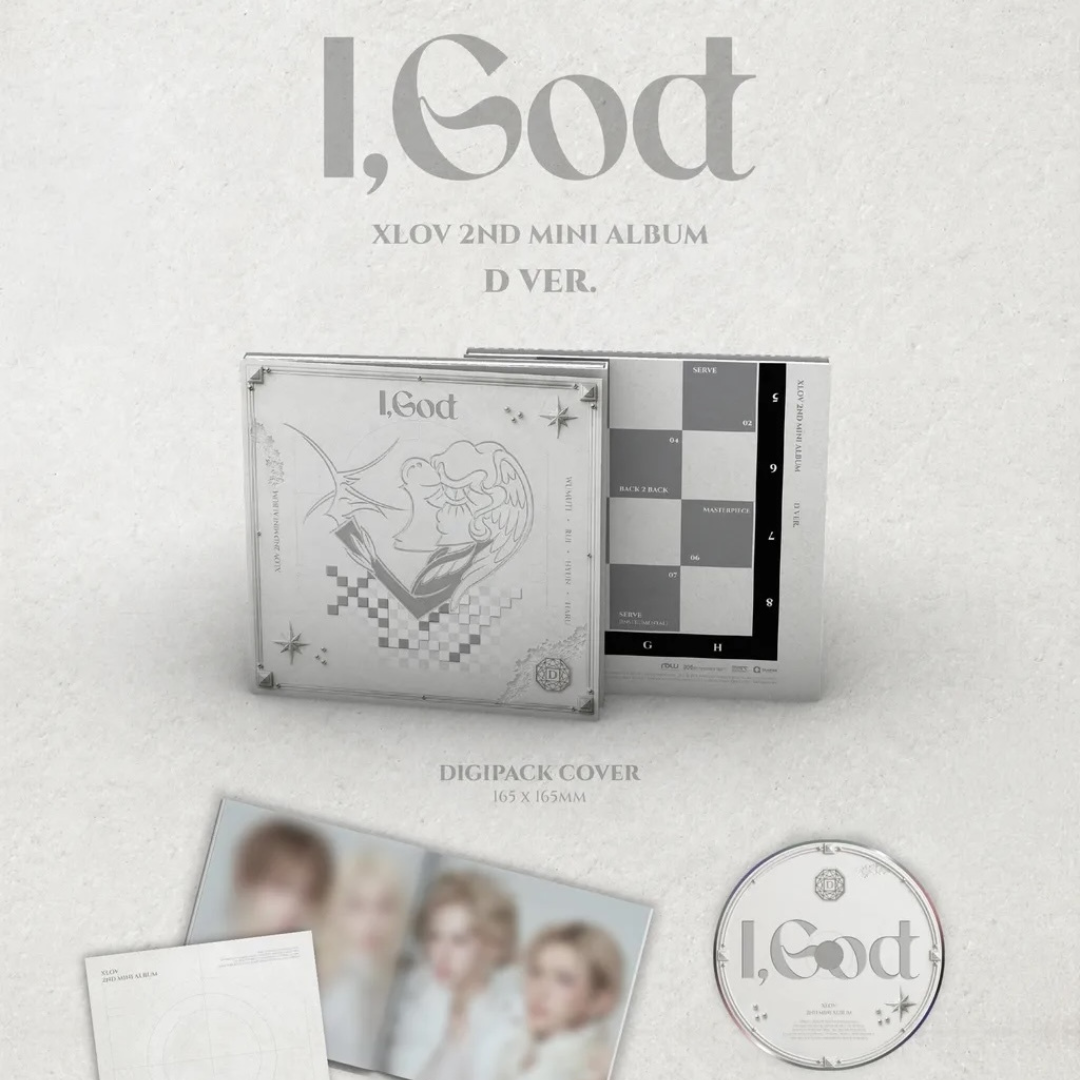 (PRE-ORDER) K-POP XLOV - 2ND MINI ALBUM [I,GOD] (4 VERSIONS) RANDOM