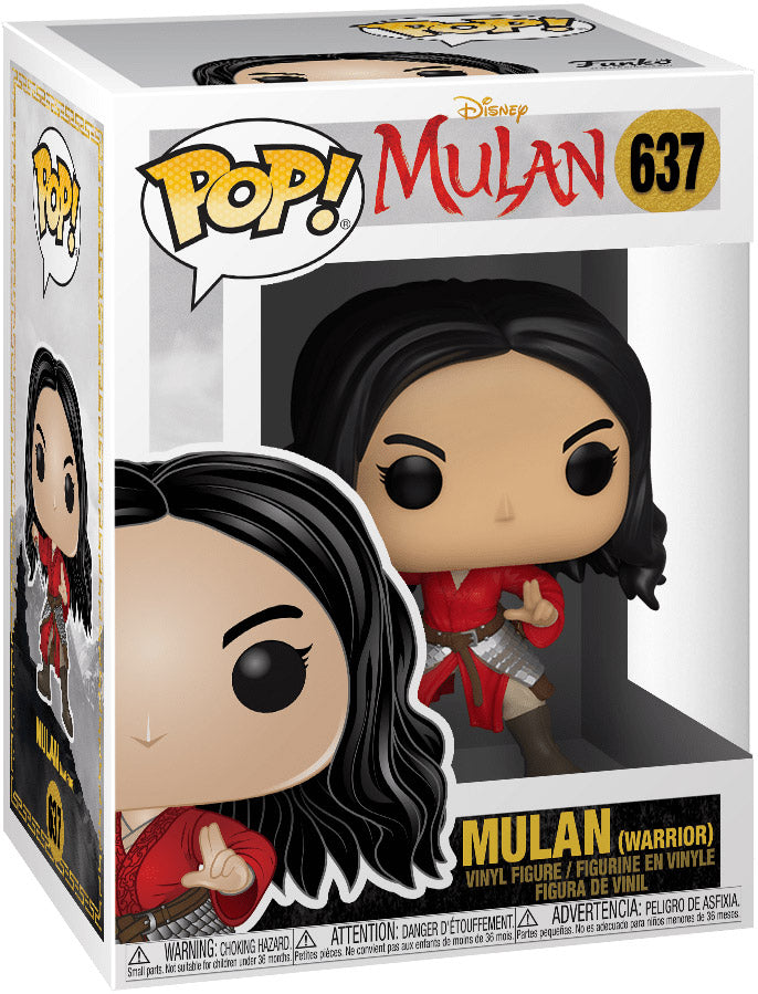 Funko Pop! Disney Live Action Mulan : Mulan (Warrior) 637 + Pop Protector