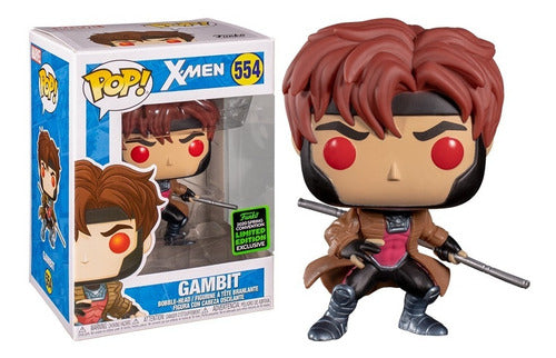 Funko POP! Marvel X-MEN - #554 - GAMBIT Funko 2020 Spring Convention Exclusive + PROTECTOR!