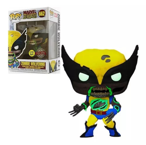 Funko POP! Marvel Zombies #662 - Zombie Wolverine GITD Special Edition + PROTECTOR!