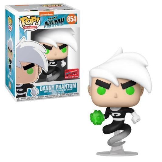 Funko Pop! Animation Nickelodeon Danny Phantom #854 Funko 2020 NYCC Official Sticker Vaulted + PoP Protector