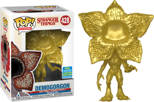 428 Funko PoP! Television Stranger Things Demogorgon (Gold) 2019 Summer Convention Exclusive + PoP Protector