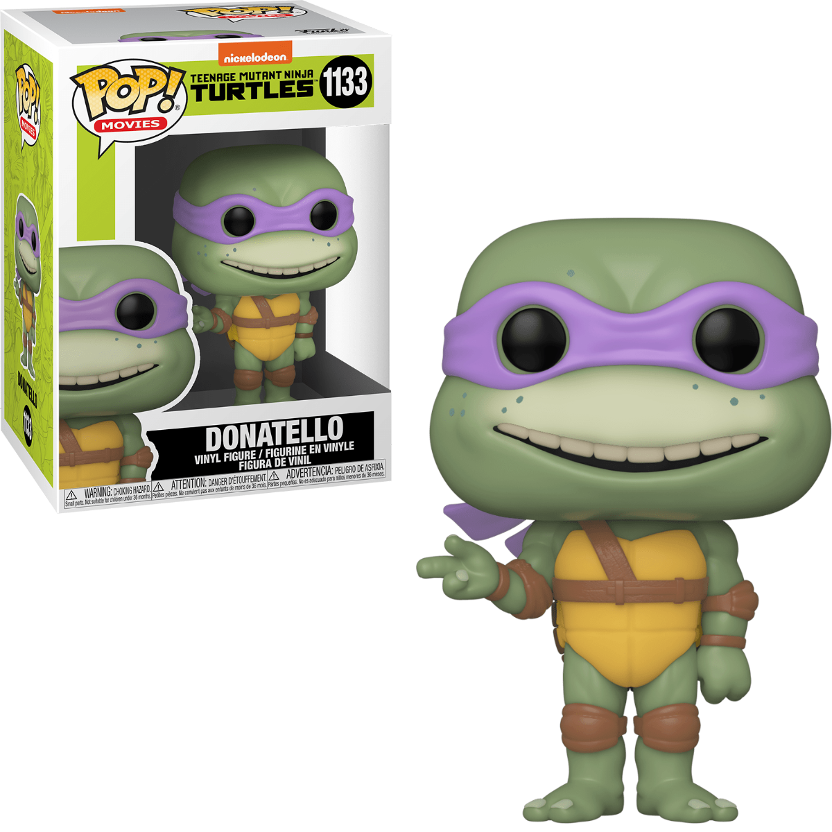 Funko Pop! Movies: Teenage Mutant Ninja Turtles: Secret of The Ooze 1133 Donatello + PoP Protector