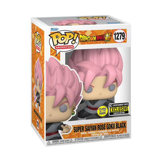 Funko Pop! Dragon Ball Super Saiyan Rosé Goku Black Glows In The Dark EE Exclusive + Free Protector