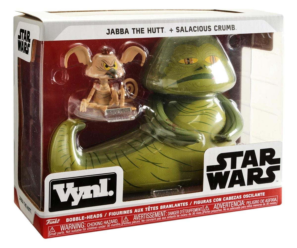 Vinyl Star Wars Jabba The Hutt + Salacious Crumb