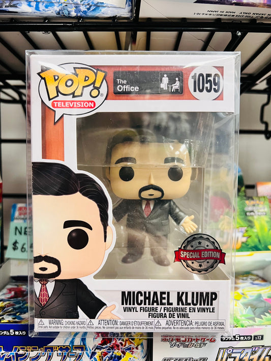 Funko Pop! The Office - Michael Klump 1059 Special Edition + Free Protector (VAULTED)