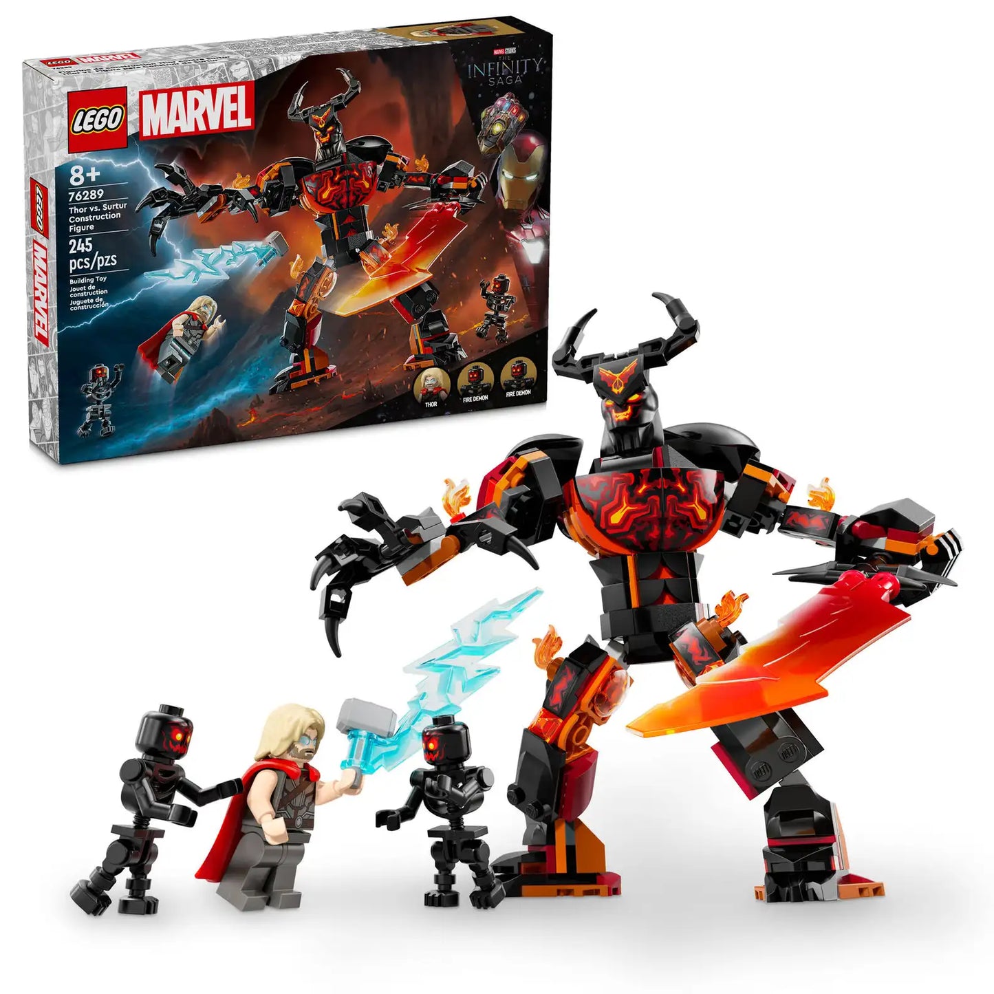 Marvel Studios The Infinity Saga - Thor vs. Surtur Construction Figure 76289 Official LEGO Set