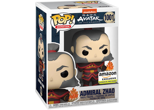 Funko Pop! Nickelodeon Avatar The Last Airbender : Admiral Zhao 1001 Amazon Glows in the Dark Exclusive + Pop Protector