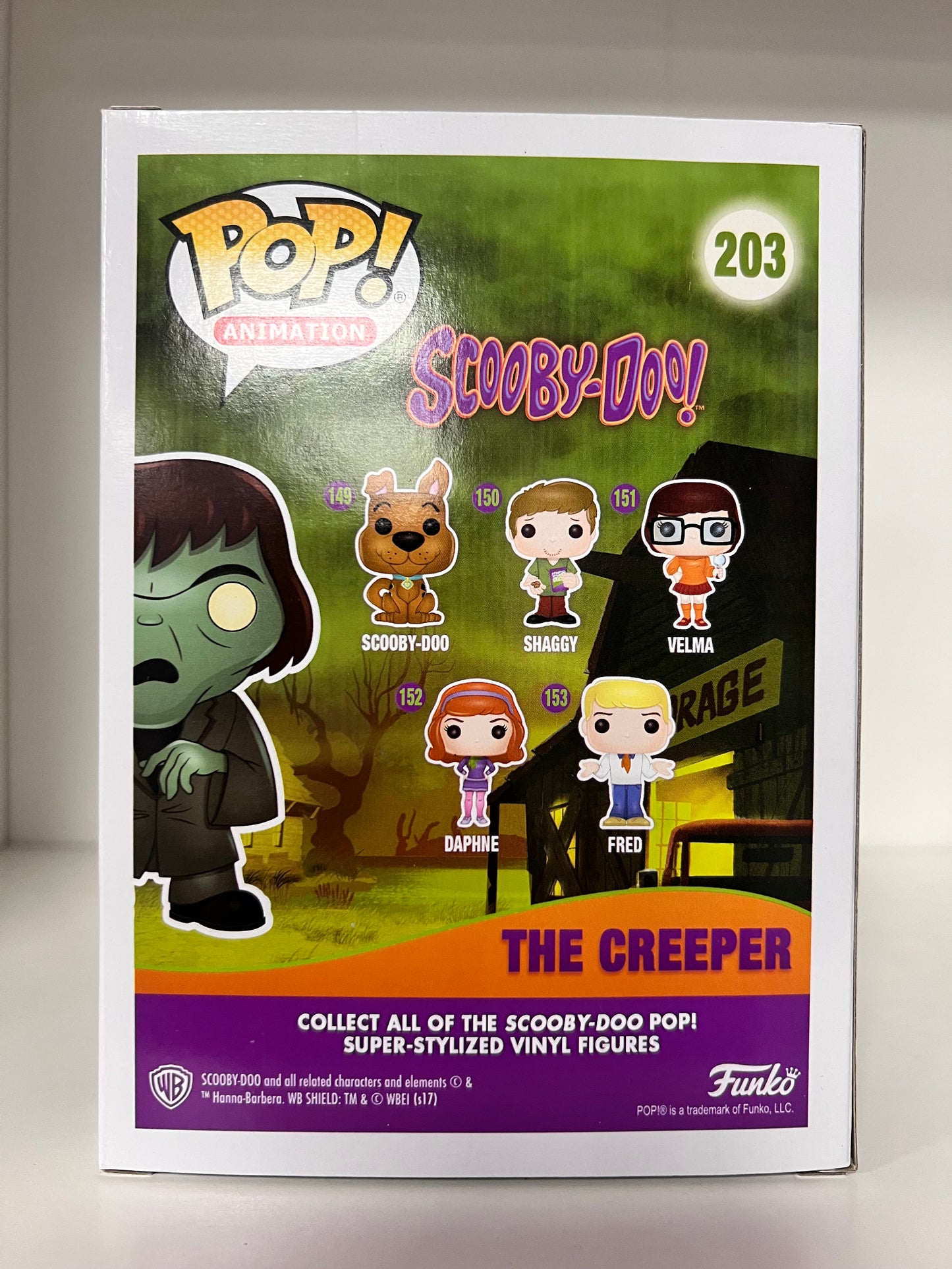 Funko Pop! Scooby-Doo! The Creeper 203 Funko 2017 Spring Convention Exclusive (VAULTED) + Pop Protector
