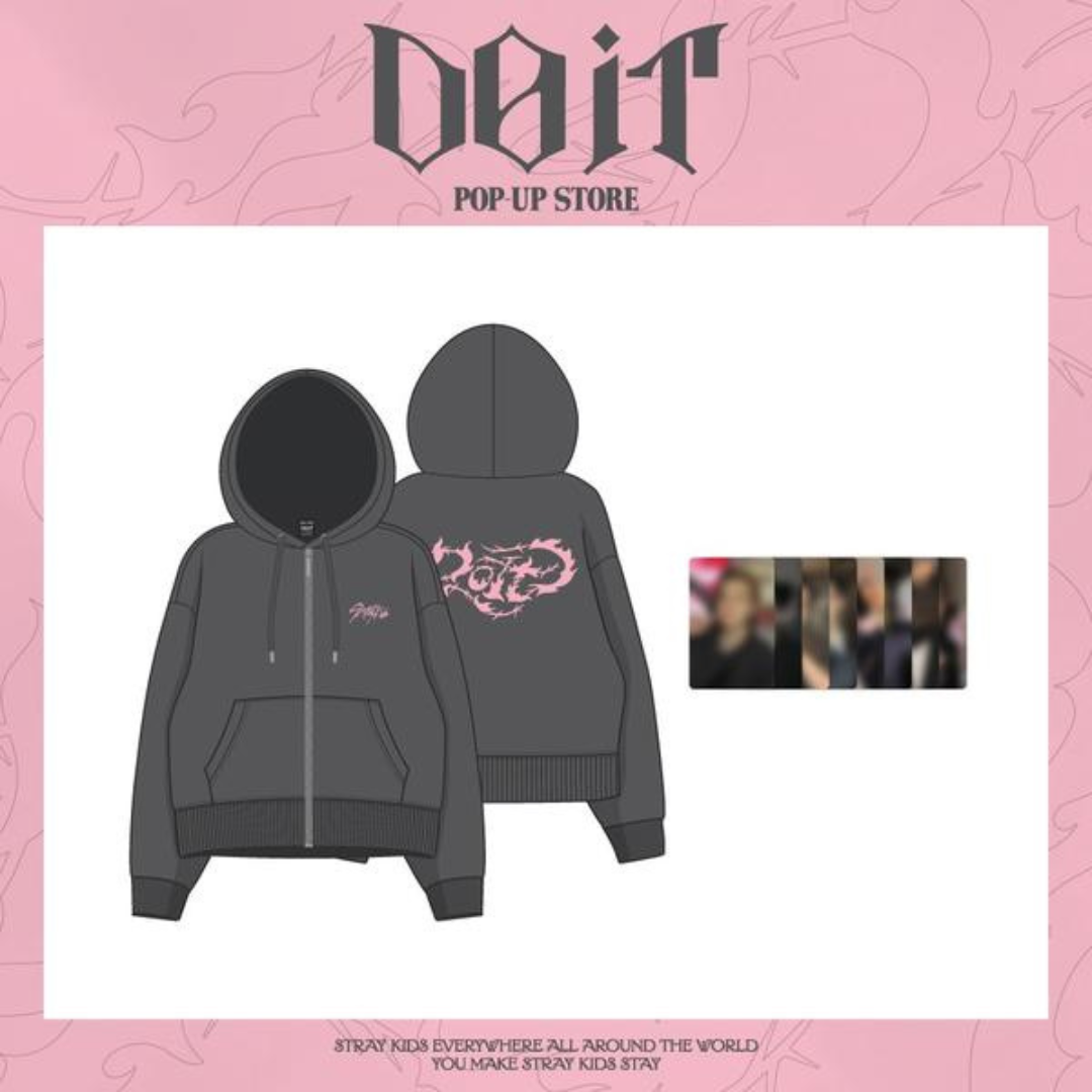 (PRE-ORDER) K-POP STRAY KIDS - "DO IT" POP-UP STORE MD - ZIP-UP HOODIE