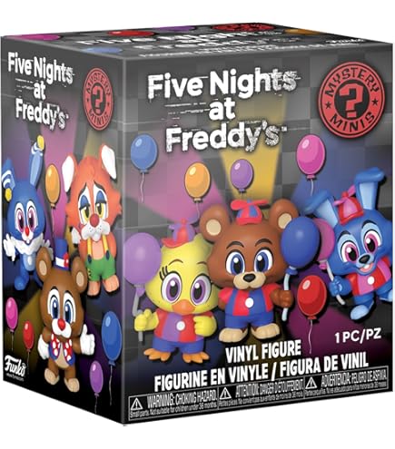 Five Nights at Freddy’s (FNAF) Security Breach Mystery Minis Blind Box Vinyl Figure (One Variation Chosen at Random)