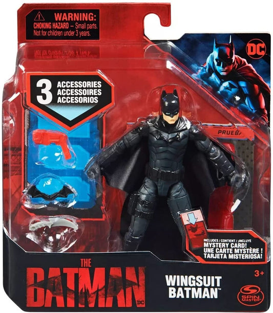 Spin Master - DC The Batman -  Wingsuit Batman 4” Action Figure (Box Blemishes)
