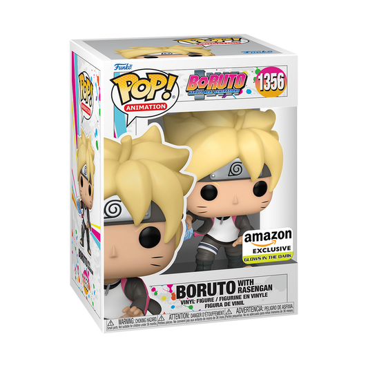 Funko Pop! Boruto Naruto Next Generations : Boruto with Rasengan 1356 Amazon Exclusive + Pop Protector