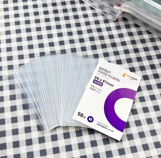 50Pcs Standard Korea Card Sleeves HD Clear K-pop Idol Card Protective Sleeve Photcards Protector Photo Card Holder