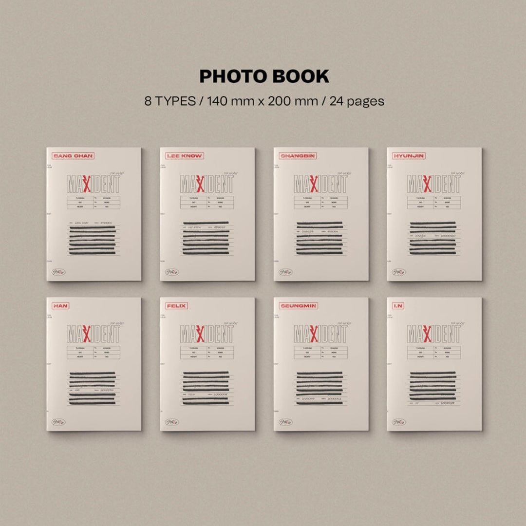 K-POP STRAY KIDS - MAXIDENT (CASE VER.) (8 VERSIONS)