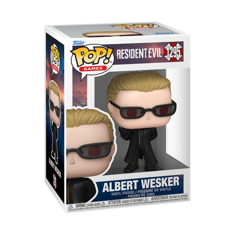 Funko Pop! Resident Evil - Albert Wesker 1295 Figure + Pop Protector