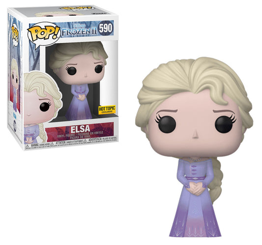 Funko Pop! Disney Frozen Elsa 590 Hot Topic Exclusive + Free Protector