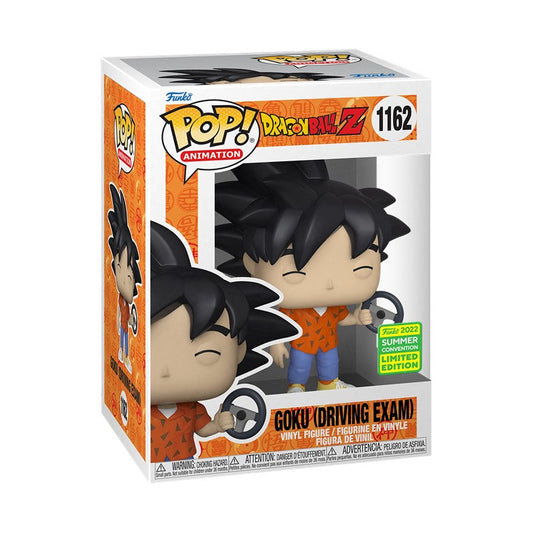 Funko Pop! Dragon Ball Z Goku (Driving Exam) Funko 2022 Summer Convention Exclusive 1162 + Protector