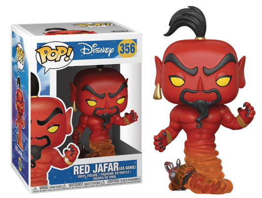 Funko Pop! Disney Aladdin Red Jafar (as genie) 356 + Free Protector
