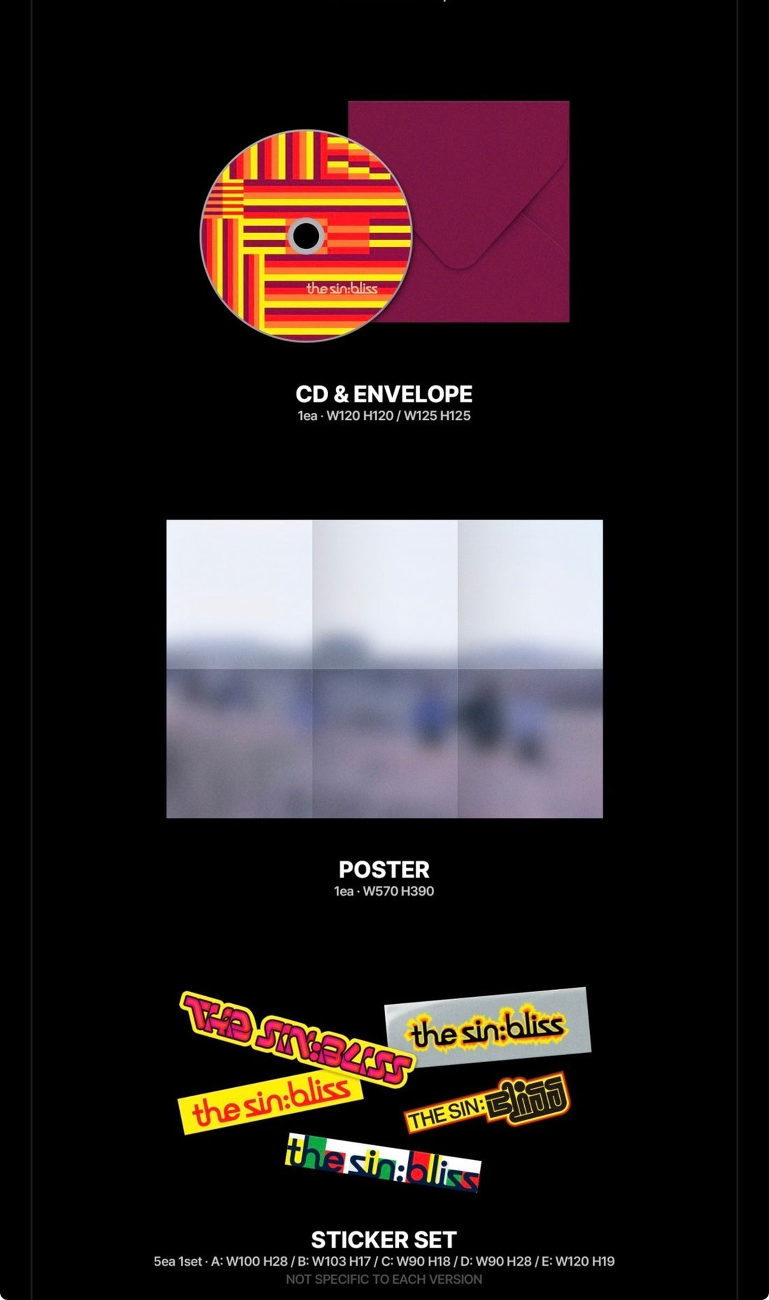 (PRE-ORDER) K-POP ENHYPEN - THE SIN: BLISS (4 VERSIONS) RANDOM