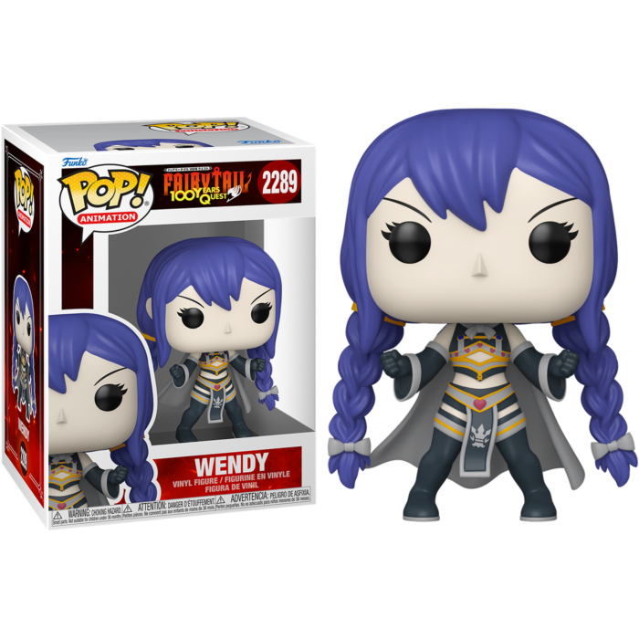Funko Pop! Fairy Tail 100 Year Quest - Wendy 2289 Figure + Pop Protector
