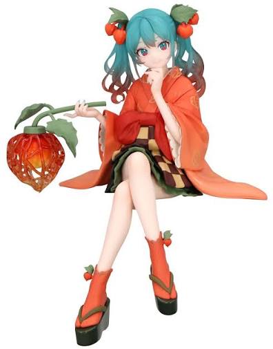 FURYU NOODLE STOPPER STATUE FIGURE - HATSUNE MIKU FLOWER FAIRY WINTER CHERRY *NEW IN BOX*T