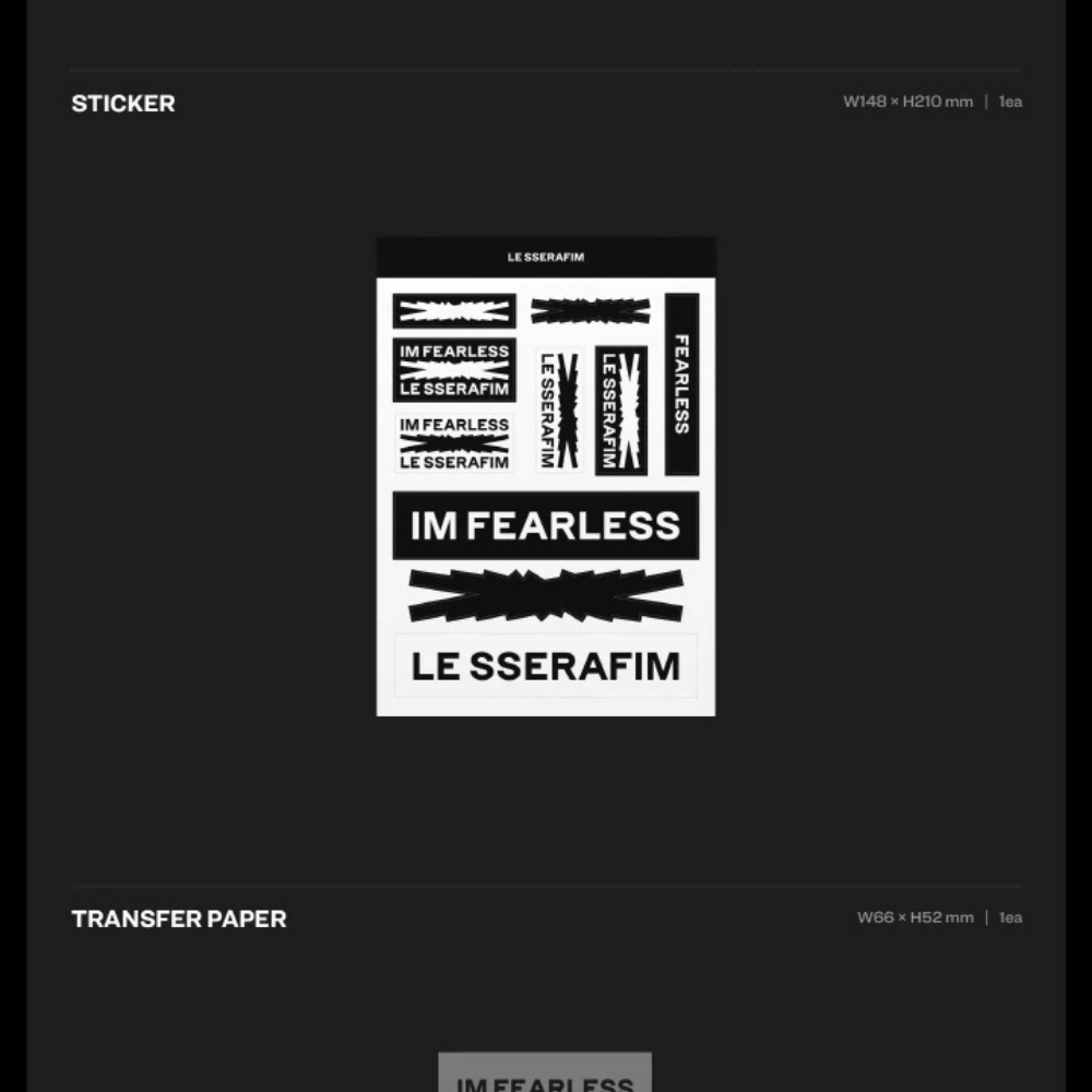 K-pop Le Sserafim - Fearless (1st Mini Album) Vol. 1 Black Petrol Ver.
