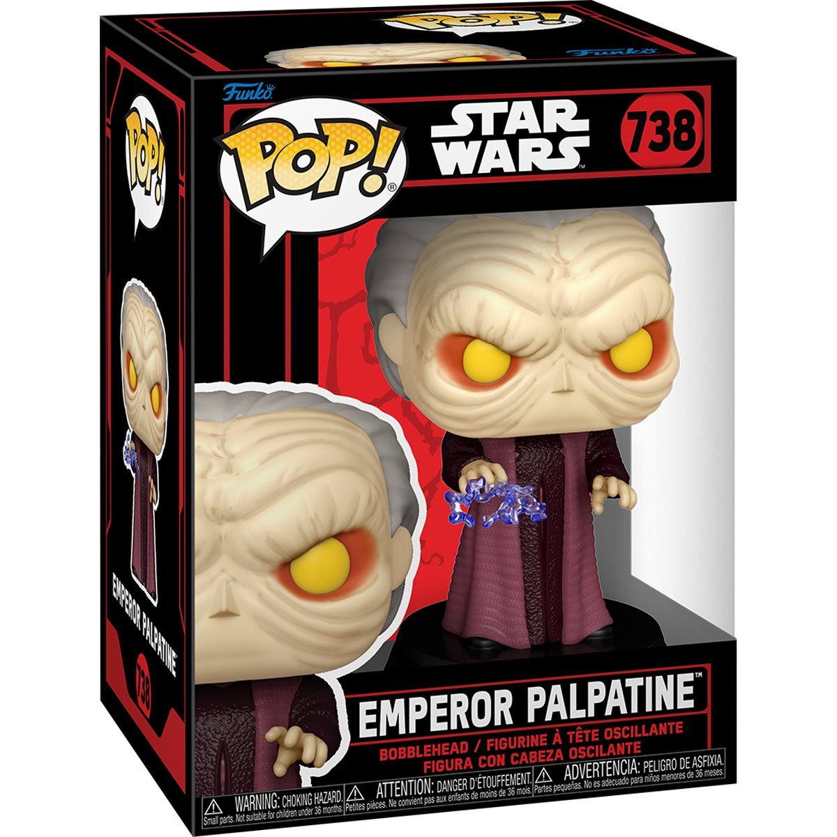 Funko Pop! Star Wars - Emperor Palpatine 738 + Free Protector